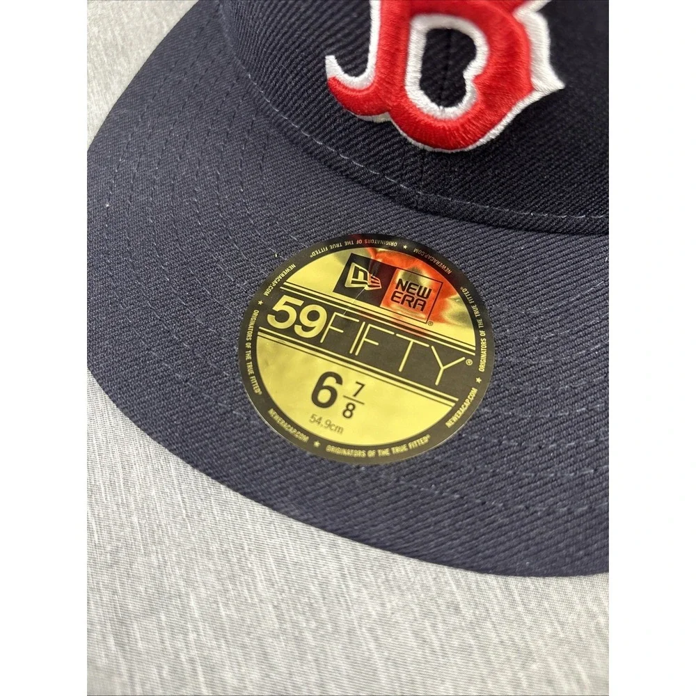 Boston Red Sox New Era 59FIFTY‎ Fitted Hat World Series 2004 Size 6 7/8 MLB Wool